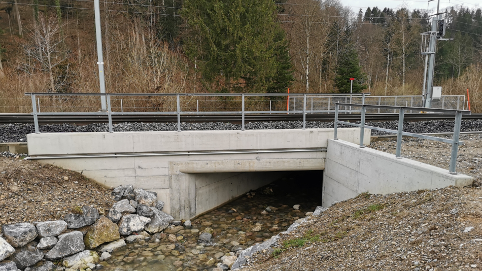 Chatzenbach - Brücken Ersatzbau mit vorfabrizierten Betonelementen